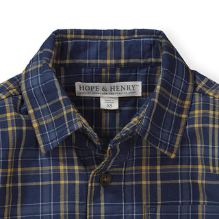 Convertible Double Weave Button Down Shirt - Hope & Henry Boy