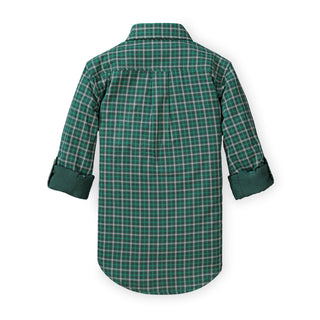 Convertible Double Weave Button Down Shirt - Hope & Henry Boy