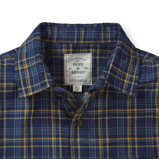 Convertible Double Weave Button Down Shirt - Hope & Henry Men