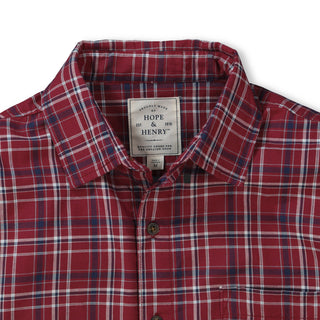 Convertible Double Weave Button Down Shirt - Hope & Henry Men