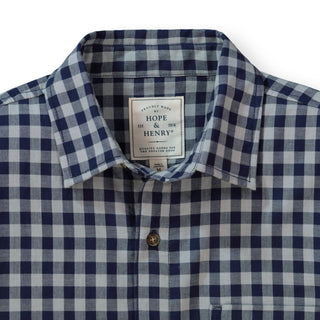 Convertible Double Weave Button Down Shirt - Hope & Henry Men