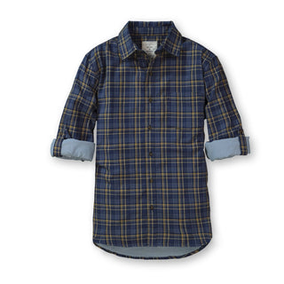 Convertible Double Weave Button Down Shirt - Hope & Henry Men