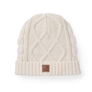 Cuffed Cable Beanie | Ivory - Hope & Henry Boy