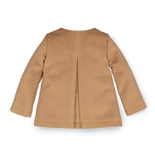 Dressy Double Breasted Collarless Coat - Hope & Henry Girl