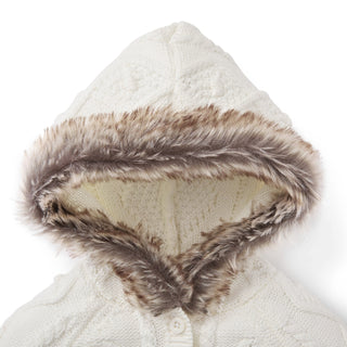 Faux Fur Hooded One Piece - Hope & Henry Baby