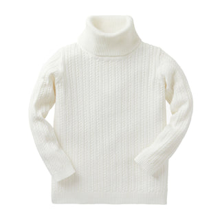 Fine Cable Turtleneck Sweater - Hope & Henry Girl
