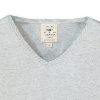 Fine Gauge V-Neck Sweater - Hope & Henry Women