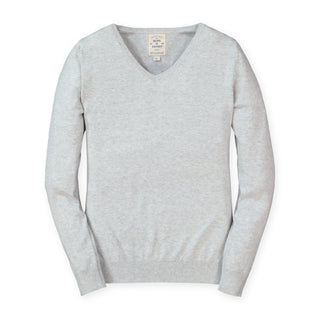 Fine Gauge V-Neck Sweater - Hope & Henry Women