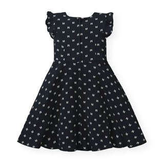 Flutter Sleeve Fit and Flare Dress - Hope & Henry Girl