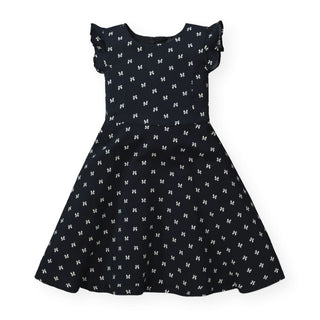 Flutter Sleeve Fit and Flare Dress - Hope & Henry Girl