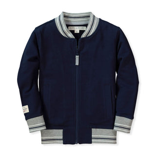 French Terry Baseball Jacket - Hope & Henry Boy