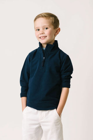 French Terry Half-Zip Pullover - Hope & Henry Boy