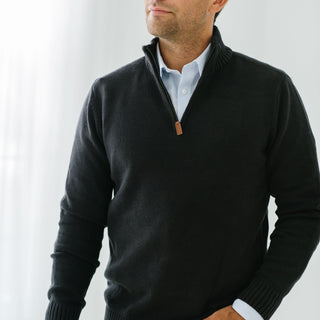 Half Zip Pullover Sweater - Hope & Henry Men