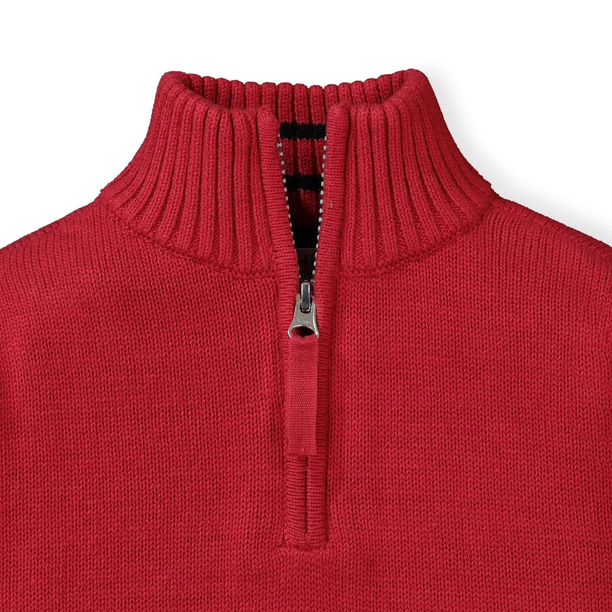 Half Zip Pullover Sweater with Elbow Patches | Hope & Henry Boy