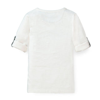 Henley Pocket Tee with Rolled Sleeves - Hope & Henry Boy