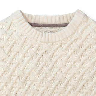 Herringbone Cable Sweater - Hope & Henry Men