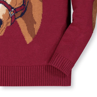 Horse Intarsia Pullover Sweater - Hope & Henry Girl