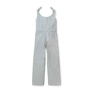 Knot Tie Button Front Jumpsuit - Hope & Henry Girl