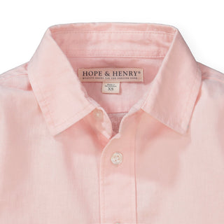 Linen Classic Button Down Shirt - Hope & Henry Boy