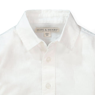 Linen Classic Button Down Shirt - Hope & Henry Boy