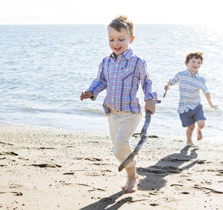 Linen Pant | Khaki - Hope & Henry Boy