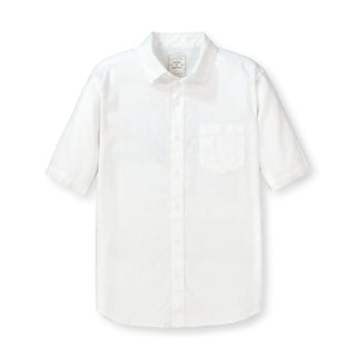 Linen Short Sleeve Button Down Shirt - Hope & Henry Men