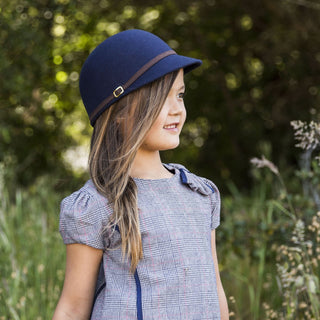 Molded Wool Riding Cap - Hope & Henry Girl