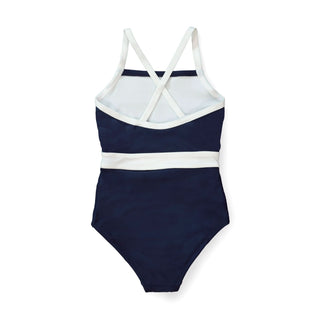 One-Piece Swimsuit with Rosette - Hope & Henry Girl