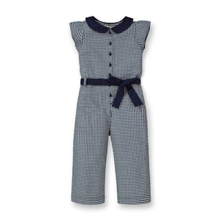 Peter Pan Collar Jumpsuit with Button Front - Hope & Henry Girl