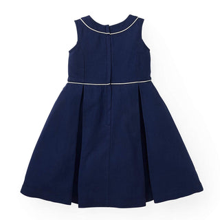 Piped Sleeveless Fit and Flare Dress - Hope & Henry Girl