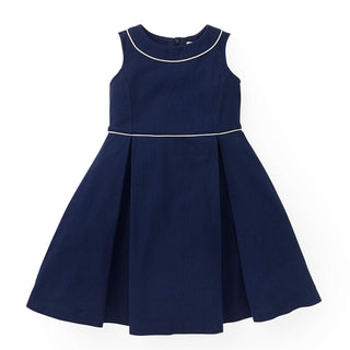 Piped Sleeveless Fit and Flare Dress - Hope & Henry Girl