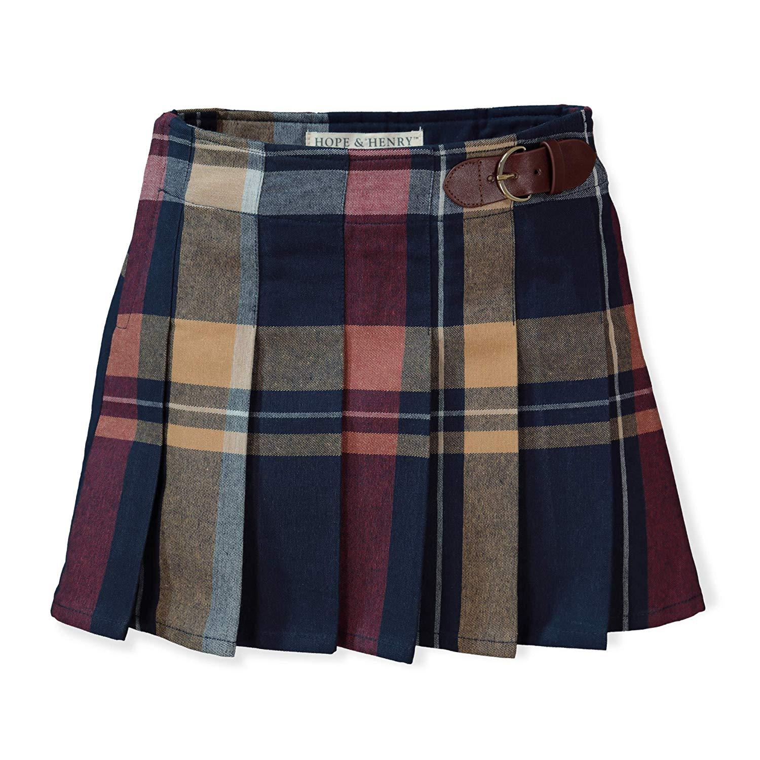 Pleated Skirt with Buckle Detail | Hope & Henry Girl