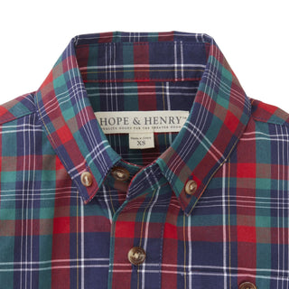 Poplin Button Down Shirt - Hope & Henry Boy