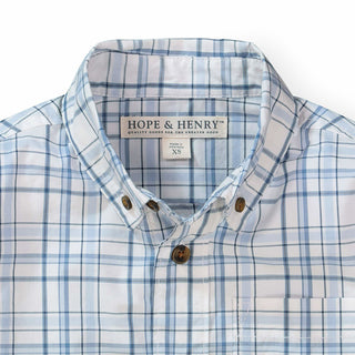 Poplin Button Down Shirt - Hope & Henry Boy