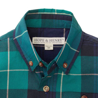 Poplin Button Down Shirt - Hope & Henry Boy