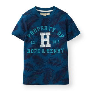 Printed Short Sleeve Graphic Tee - Hope & Henry Boy