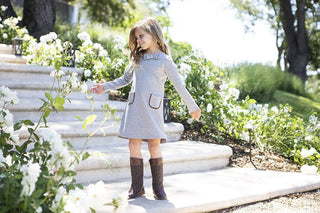 Quilted Ponte Riding Dress - Hope & Henry Girl