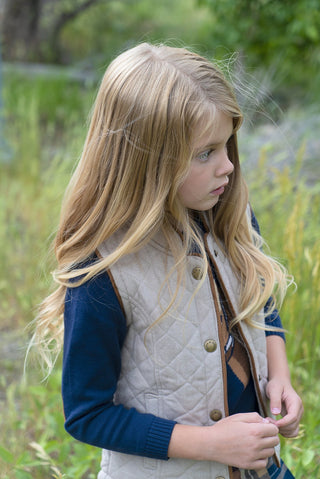 Quilted Riding Vest - Hope & Henry Girl