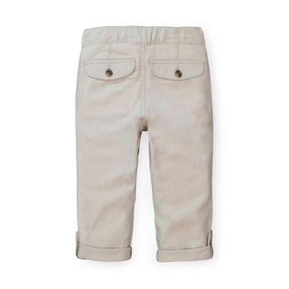 Relaxed Linen Roll-Up Pant - Hope & Henry Boy