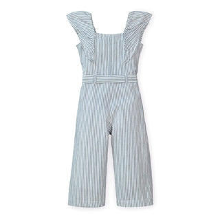 Ruffle Sleeve Button Front Jumpsuit - Hope & Henry Girl