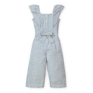 Ruffle Sleeve Button Front Jumpsuit - Hope & Henry Girl