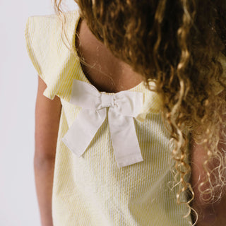 Ruffle Top with Bow - Hope & Henry Girl