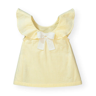 Ruffle Top with Bow - Hope & Henry Girl