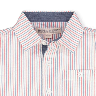 Striped Seersucker Button Down Shirt – Eight-X