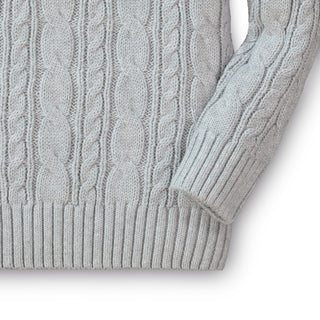 Shawl Collar Cable Sweater - Hope & Henry Boy