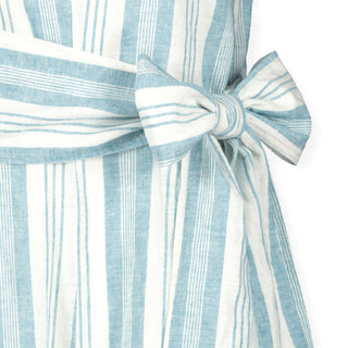 Linen Short Sleeve Button Down Shirt - Hope & Henry Women