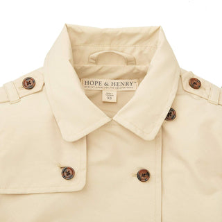 Trench Coat Made with Recycled Polyester Fibers - Hope & Henry Girl