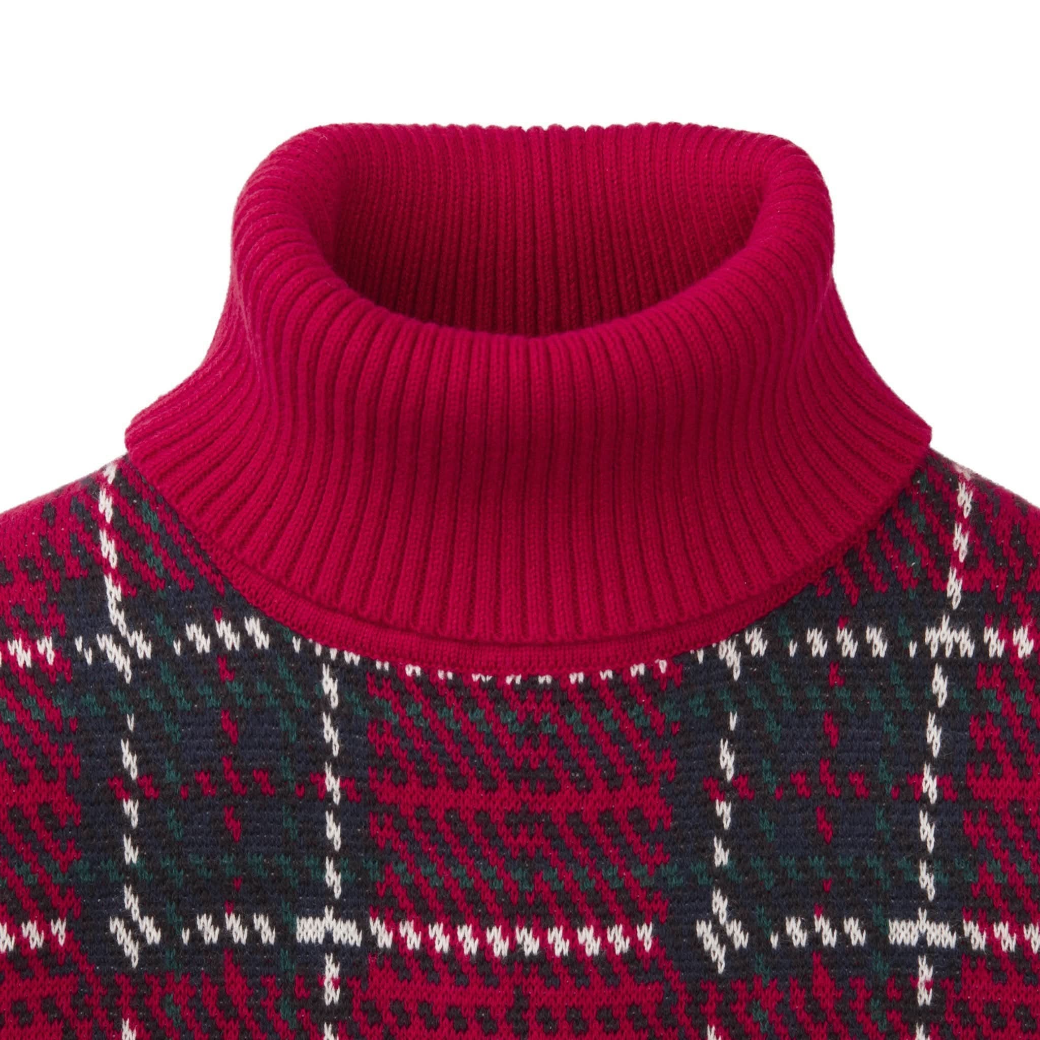 Hope & Henry Girls' Turtleneck Sweater Dress (Red Plaid, 2T) Hope & Henry Girls' Turtleneck Sweater Dress (Red Plaid, 2T)