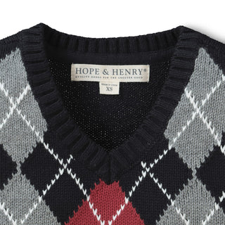 V-Neck Sweater Vest - Hope & Henry Boy