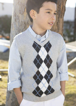 V-Neck Sweater Vest - Hope & Henry Boy